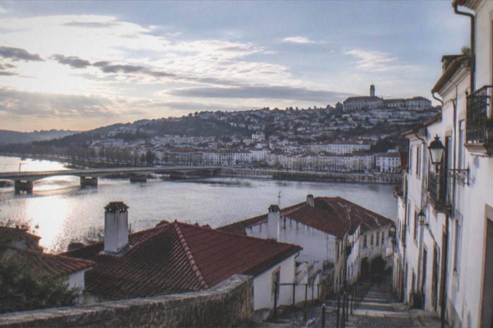 View from the upper town across the river to the Santa Clara side of Coimbra